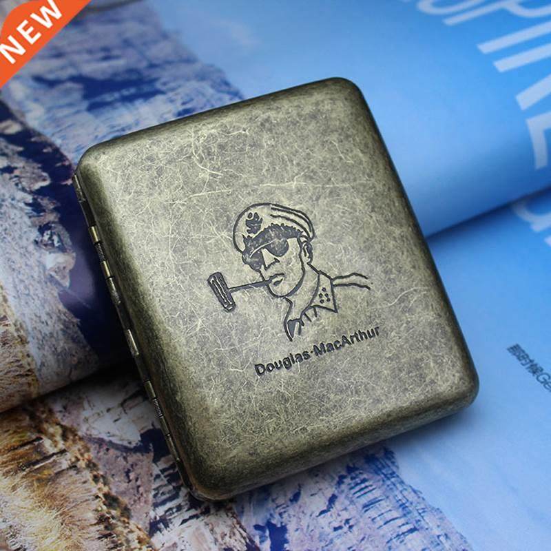 vintage metal cigarette case classic design edition cigaret