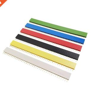 6Pcs/Set 40 Pin 1*40P 2.54mm Single Row Female Pin Header Co