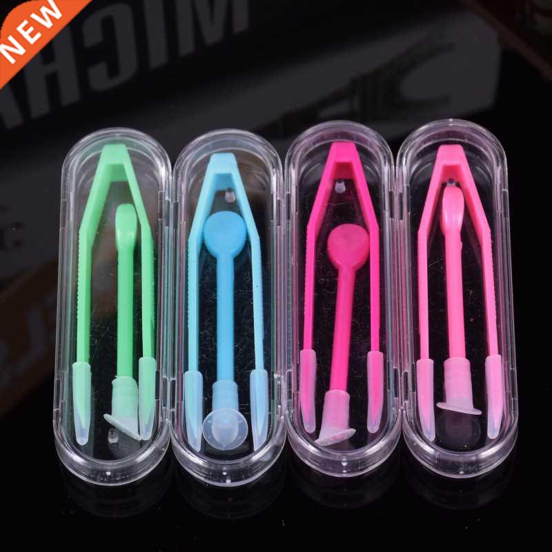 1 Set Color Contct Lens Cse Box Tweezers nd Suction Stick
