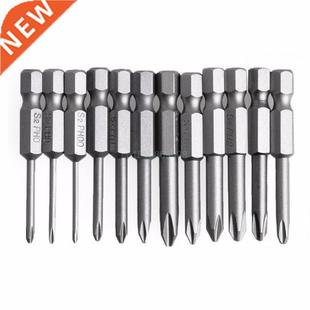 Phillips Hex Shank Inch 50mm Cross New Magnetic 12Pcs