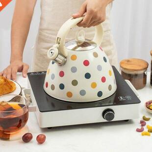 L Stainless Steel Whistling Tea Kettle Teapot With Heat-Res