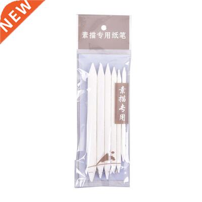 6pcs/set Blending Smudge Stump Stick Tortillon Sketch Art Wh