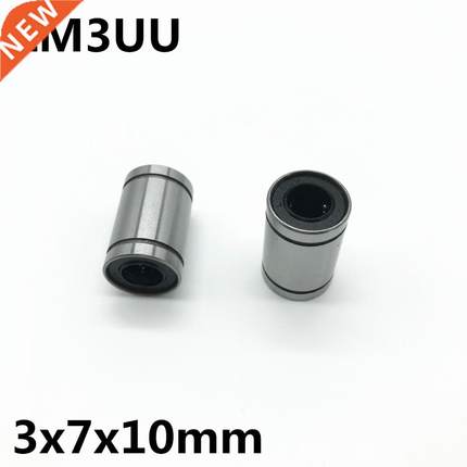2pcs LM3UU ball bearing inner diameter 3x7x10mm guide linear