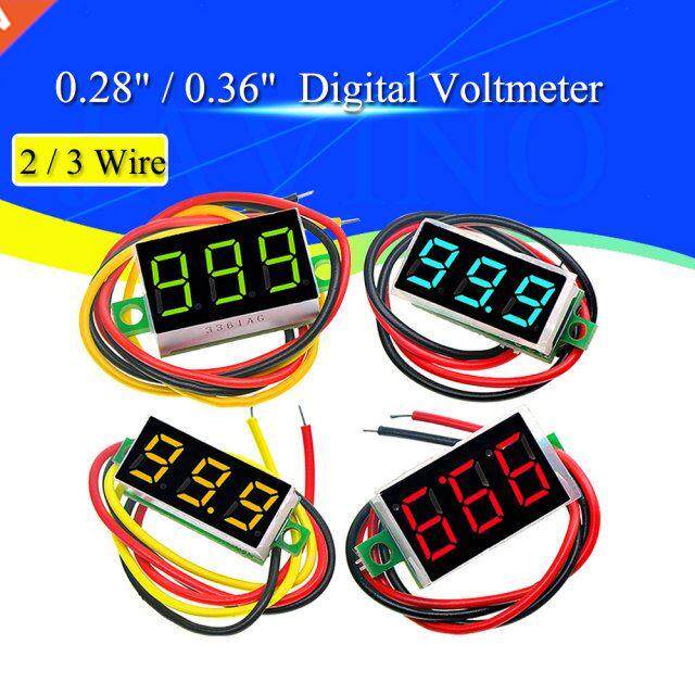 28 / 0.36 inch dc led digital voltmeter 0-100v voltage met