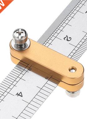 Steel Ruler Positioning Block Woodworking Scribe Drawing Mar