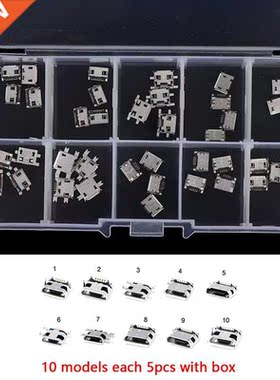 10 Models Each 5Pcs/24 Models Each 10Pcs Micro USB Connector