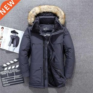 keep win winter fur collar jacket degree male warm thick