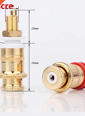 Preffair 4pcs/set BP1115 Gold Plated Copper Speaker Binding