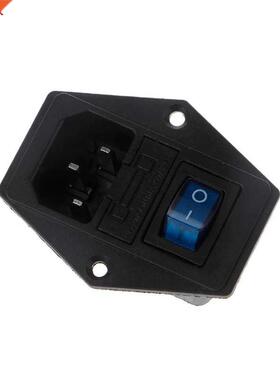 10A 250V Inlet Module Plug Fuse Switch Male Power Socket 3 P