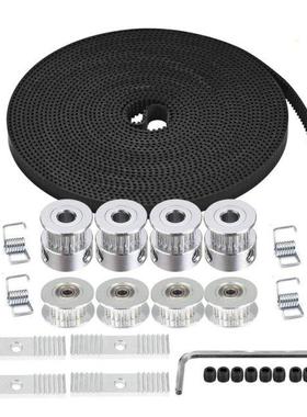 5M GT2 Timing Belt 6Mm Width + 4Pcs 20 Teeth 5Mm Bore Timing