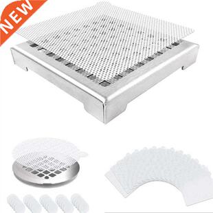 12pcs Disposable Shower Drains Hair Catcher Mesh Stickers Ba