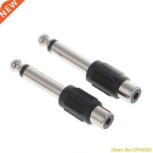 Pcs Plug Female Mono RCA Jack Male 6.35mm