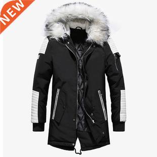 Jacket Men Casual New Long Parkas Winter Warm Brand Thicken