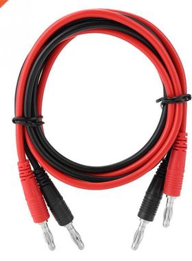 P1041 2Pcs 4mm Banana Plug to Banana Plug Test Cable Multim