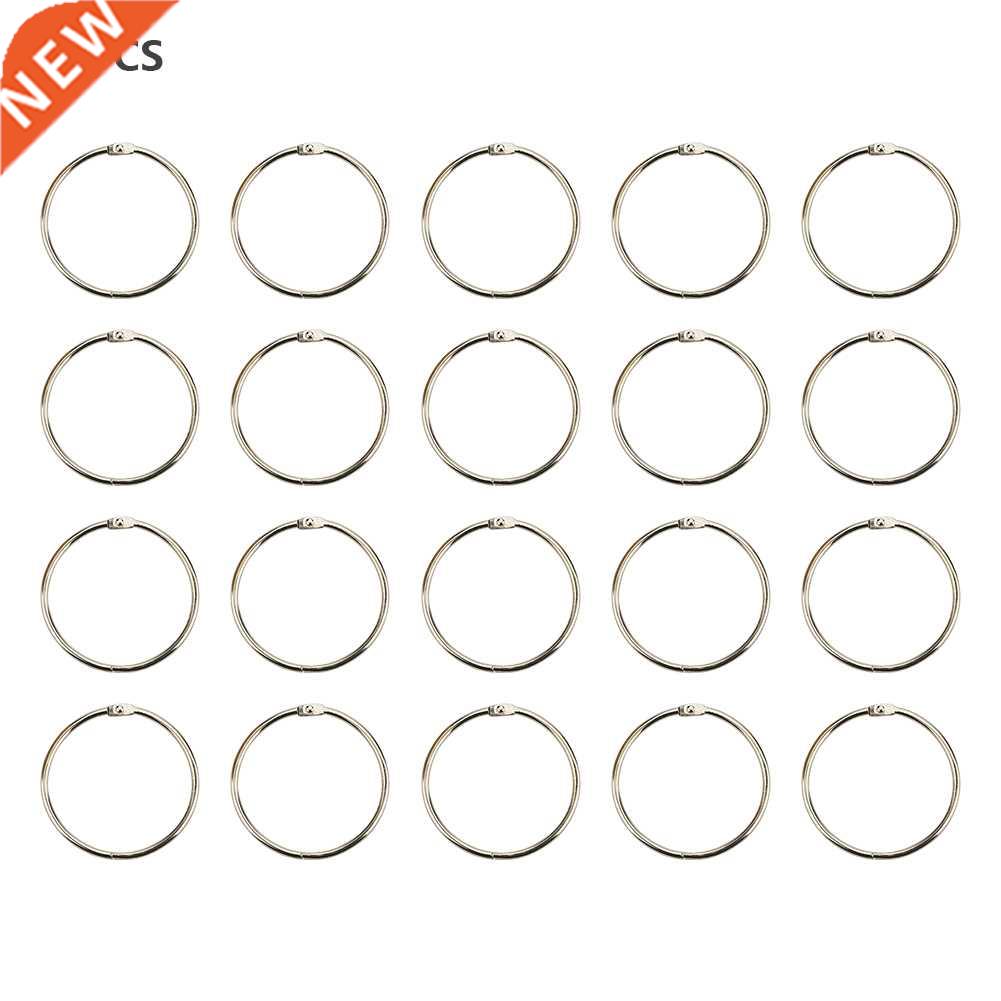20pcs 8mm Album Book Binder Accessories  Hoops Index Car