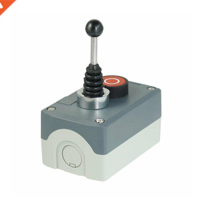 240V 3A Latching 2-Direction Joystick Momentary Red Flat Pus