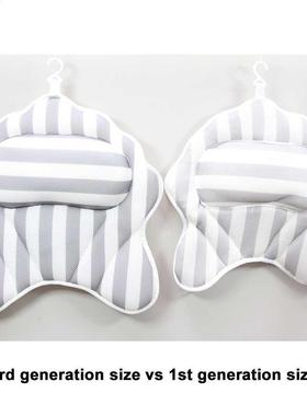 New Bathtub Pillow Bath Cushion Non-Slip Suction Cups Comfor