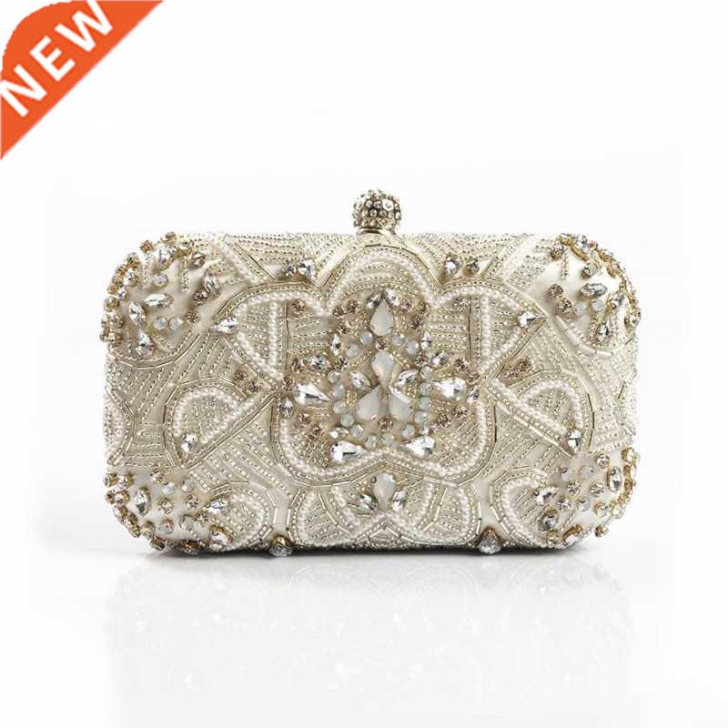 Luxury Women Evening Bags Fashion Pearl Beaded Diamond Women