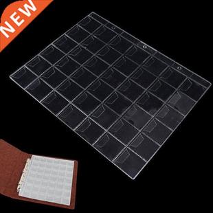 Pockets Plastic Coin 1Sheet Storage Holders Coll Portable