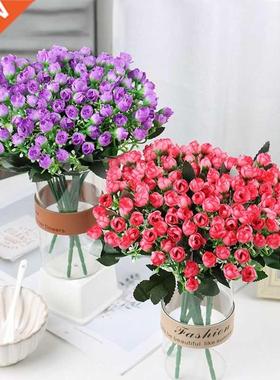 Artificial Flowers Rose Buds Lot Gypsophila Fake Artificial