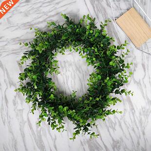 Artificial Green Plant Wreath Simulation Green Plant Garland