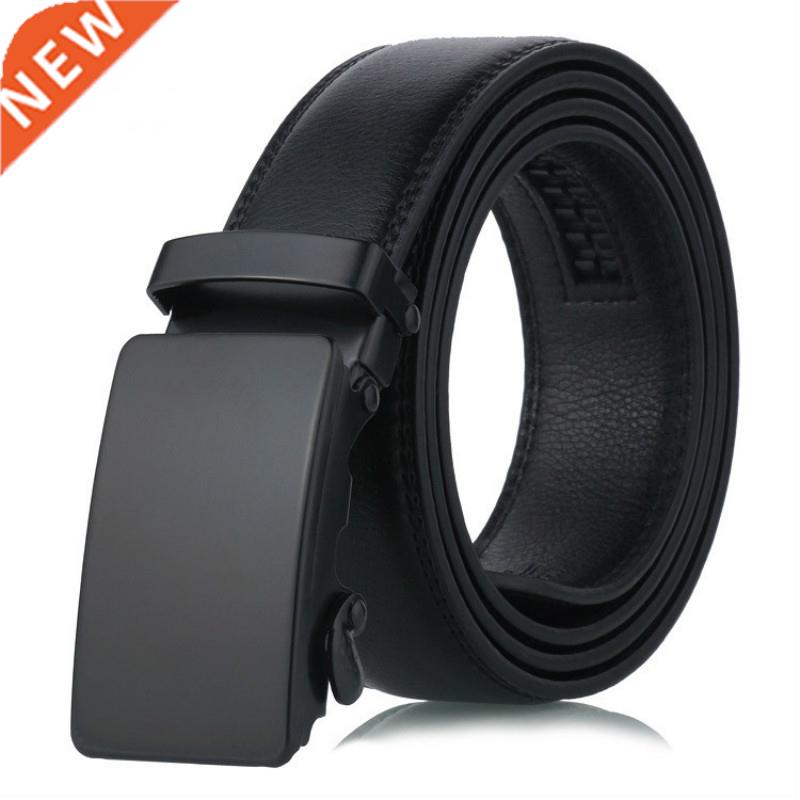 New Brand Buckle Free Mens Belts Luxury Leather Belt for Men