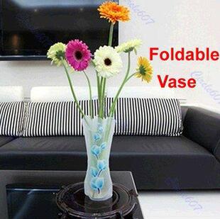 10pcs/lot Foldable Plastc Flower Vase Unbreakable Reusable