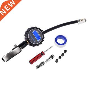 with Pressure Night Tire LED Back Inflator and Digital Gauge