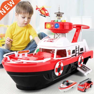 QWZ Big Size Simulation Track Inertia Boat Diecasts Toy Vehi