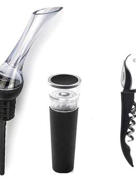 Red Wine Aerator Pourer Stoppers Bottle Opener Decanter Set