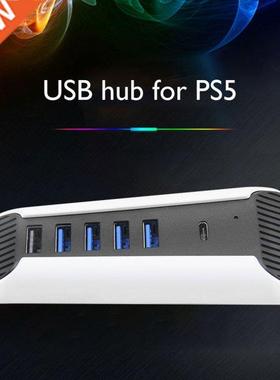 For PS5 USB Hub USB 3.0 Splitter Expander High Speed Adapter