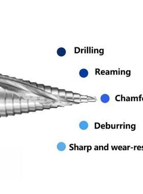 1pc 4-32mm HSS Step Cone Drill Bit HSS Steel Spiral Groove H