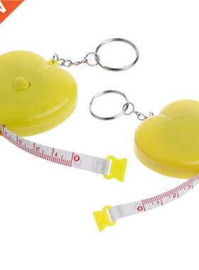 Keychain Portable Retractable Ruler Heart-shaped Tape Measur