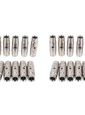 20Pcs 3/8 Inch Slip Lok Misting Nozzle Coupling Tees 10/24 U