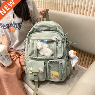 Cute Women Large Capacity Backpack Waterproof Nylon Female S