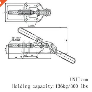 Iron 160kg 300lbs Toggle Capacity Galvanized Holding Clamp