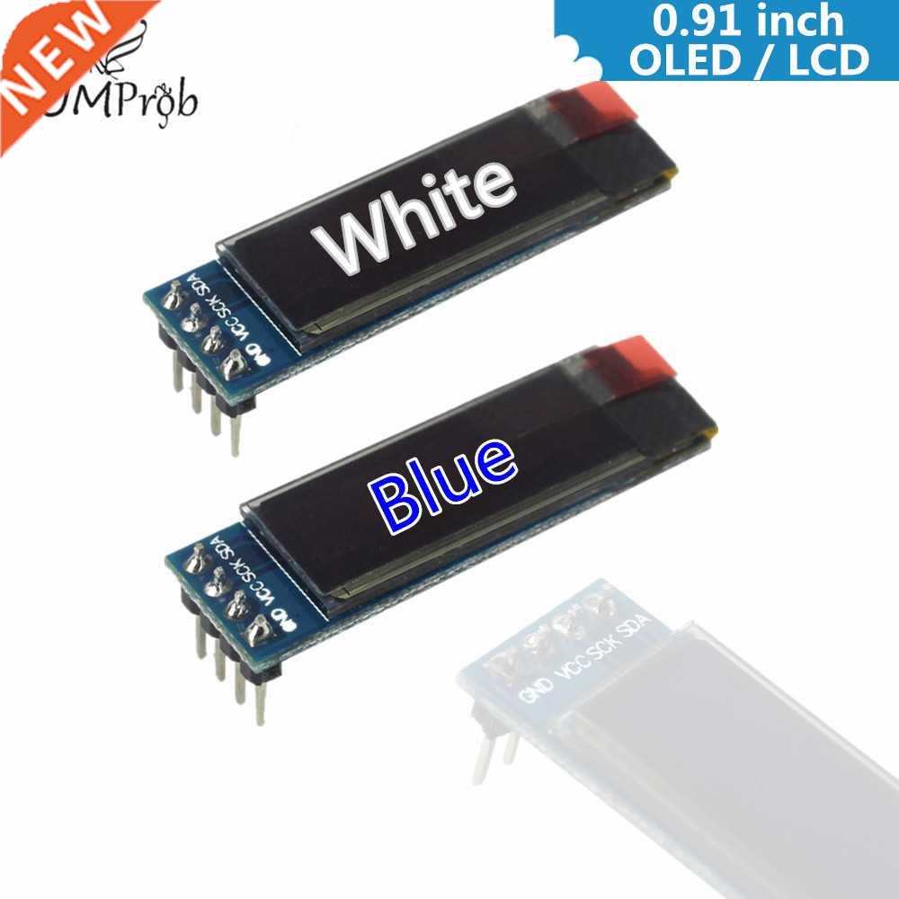 0.91 Inch 128x32 IIC I2C White / Blue OLED LCD Display DIY M