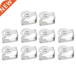 10 Pcs Stainless Steel Table Cloth Clip Promenade Round Tabl