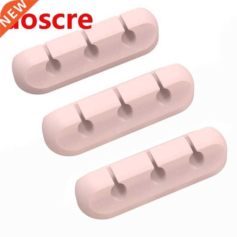 Cable Clamp, Wire Organizer, Pink Clamp, 3 Pieces, Suitable
