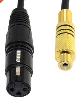 Pin XLR Female to single phono RCA Female coaxial shield ca