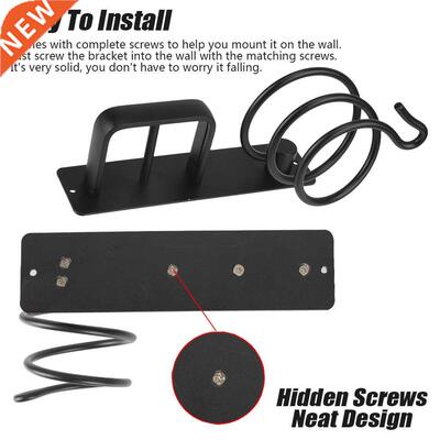 Hair Dryer Holder Organizer Rack Wall Mounted Hair Straighte