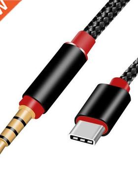 Type C Male to 3.5mm Male Car AUX Audio Cable Adapter USB 3.