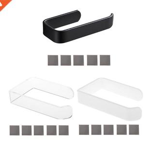 Acrylic Toilet Paper Holder Tissue Rack Wall Mounted Bathroo