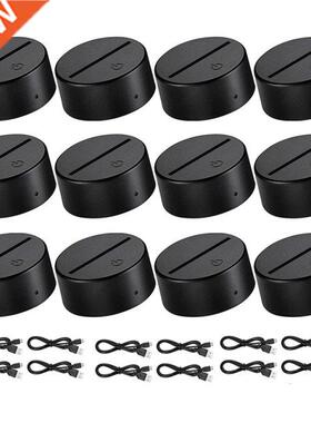 12 Pcs 7 Colors Touch Lamp Base For 3D Cartoon Anime Otaku N