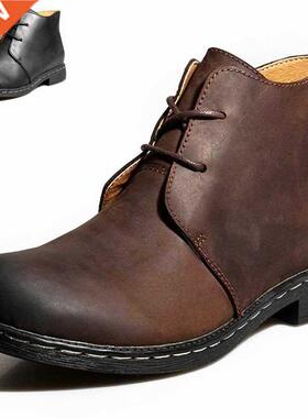 New Men's Chelsea Boots Ankle Boots Big Size Black/Brown