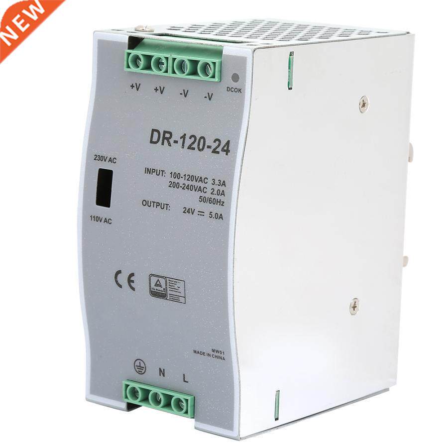 AC/DC Power Source Pulse Wdth Modulaton 100~240V 24V 5A 12