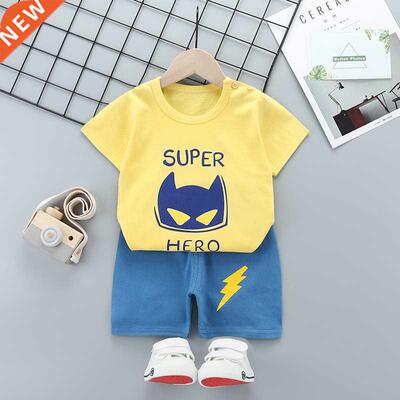 2022 Kids Baby Boys Girls Clothes Suits Children's Short Sle