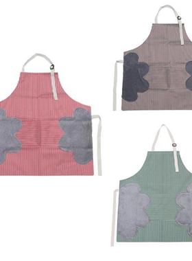 Hand Wipe Apron Waterproof And Oil-Proof Cooking Overalls Ki