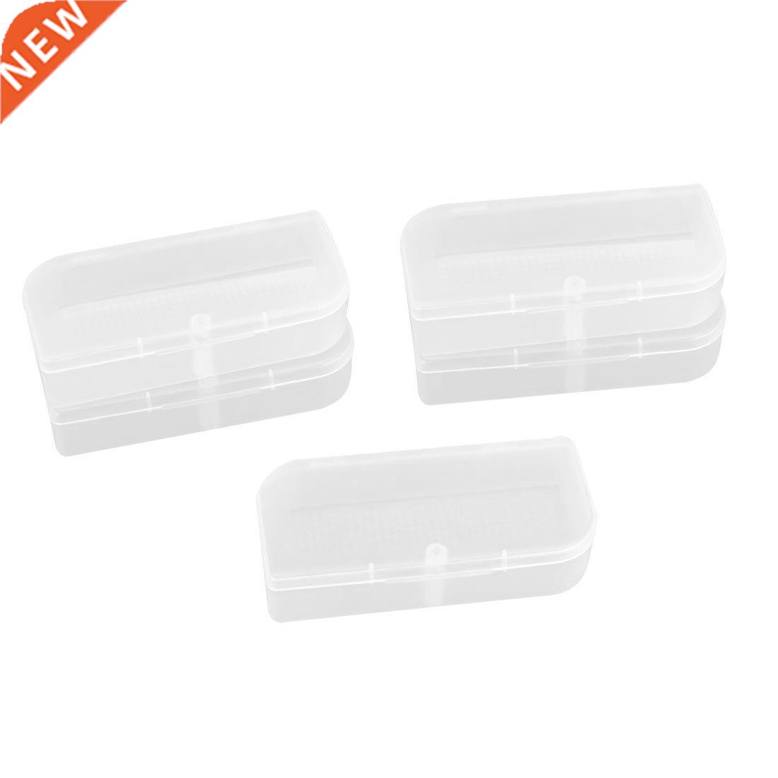 5 Pcs Clear Earphone Storage Case Box Holder Container