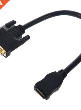 DVI-D Male 24+1 pin to HDMI Female 19-pin HD HDTV Monitor Di